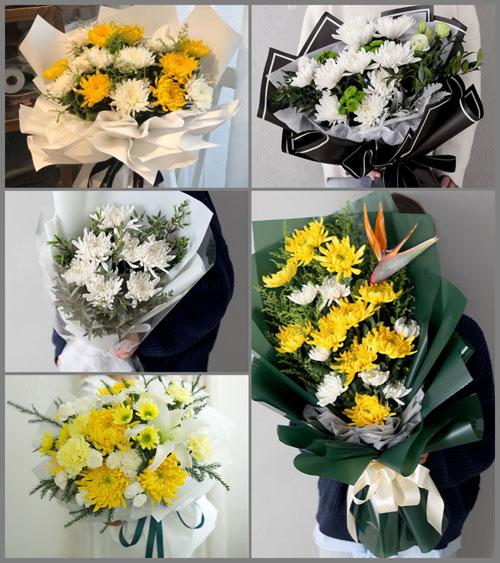 山西太原古交市常安乡郭家梁村白事花束代送